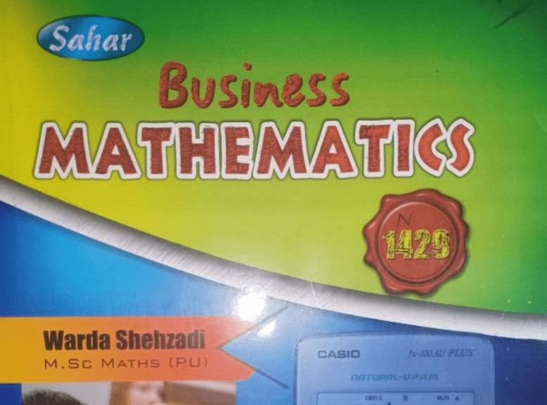 Business Mathematics Code 1429 for BA / B.Com AIOU Solved Notes Download Free