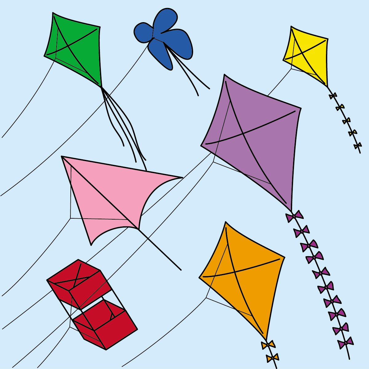 Kite drawing
