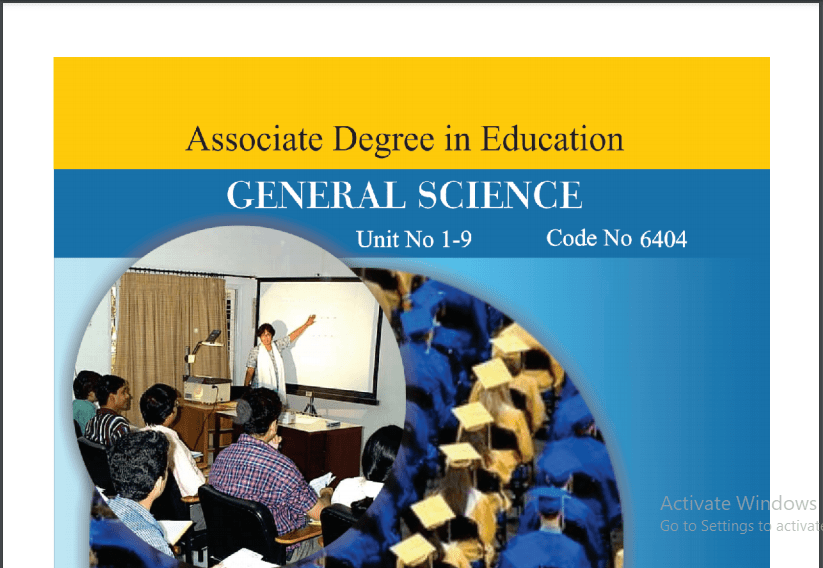 6404/GENERAL SCIENCE AIOU B.ED Book Download