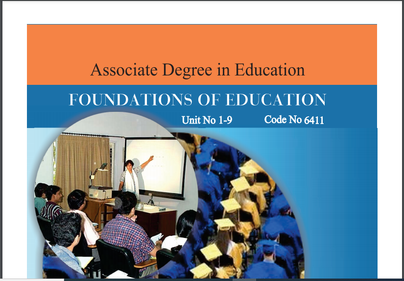 6411/FOUNDATIONS OF EDUCATION AIOU B.ED Book Download