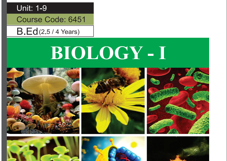 6451/BIOLOGY-I AIOU B.ED Book Download