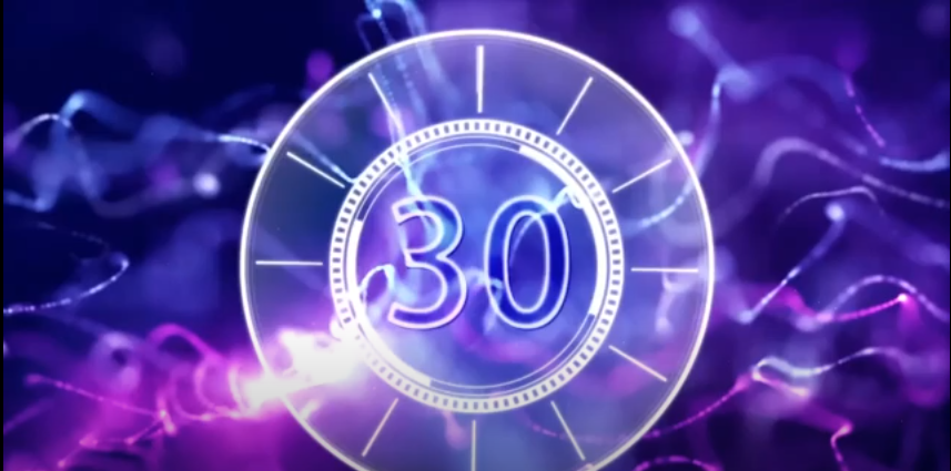 30 Second Countdown Video with Voice New year Status