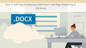 How to Add Page Numbering in MS Word | Add Page Numbering in MS Word