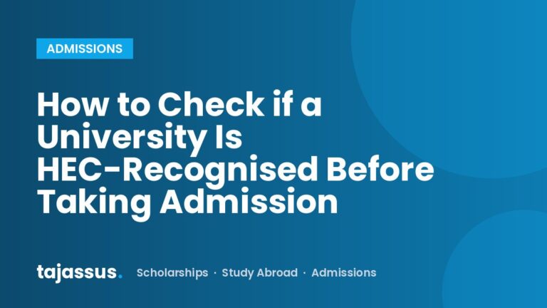 How to Check if a University Is HEC-Recognised Before Taking Admission