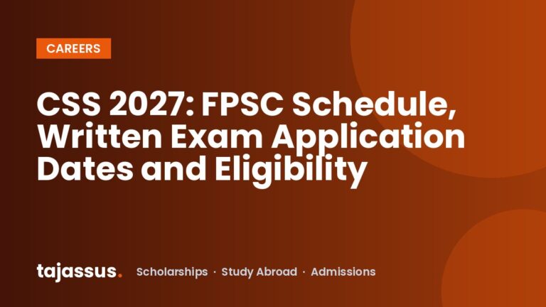 CSS 2027: FPSC Schedule, Written Exam Application Dates and Eligibility