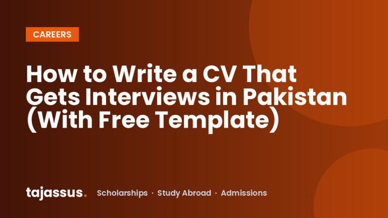 How to Write a CV That Gets Interviews in Pakistan (With Free Template)
