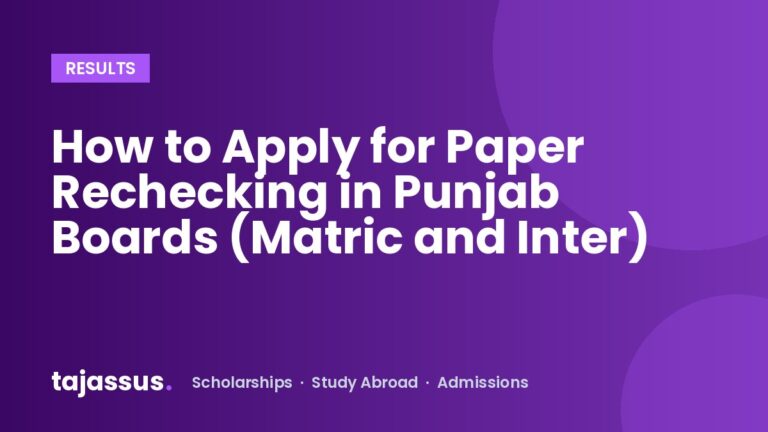 How to Apply for Paper Rechecking in Punjab Boards (Matric and Inter)